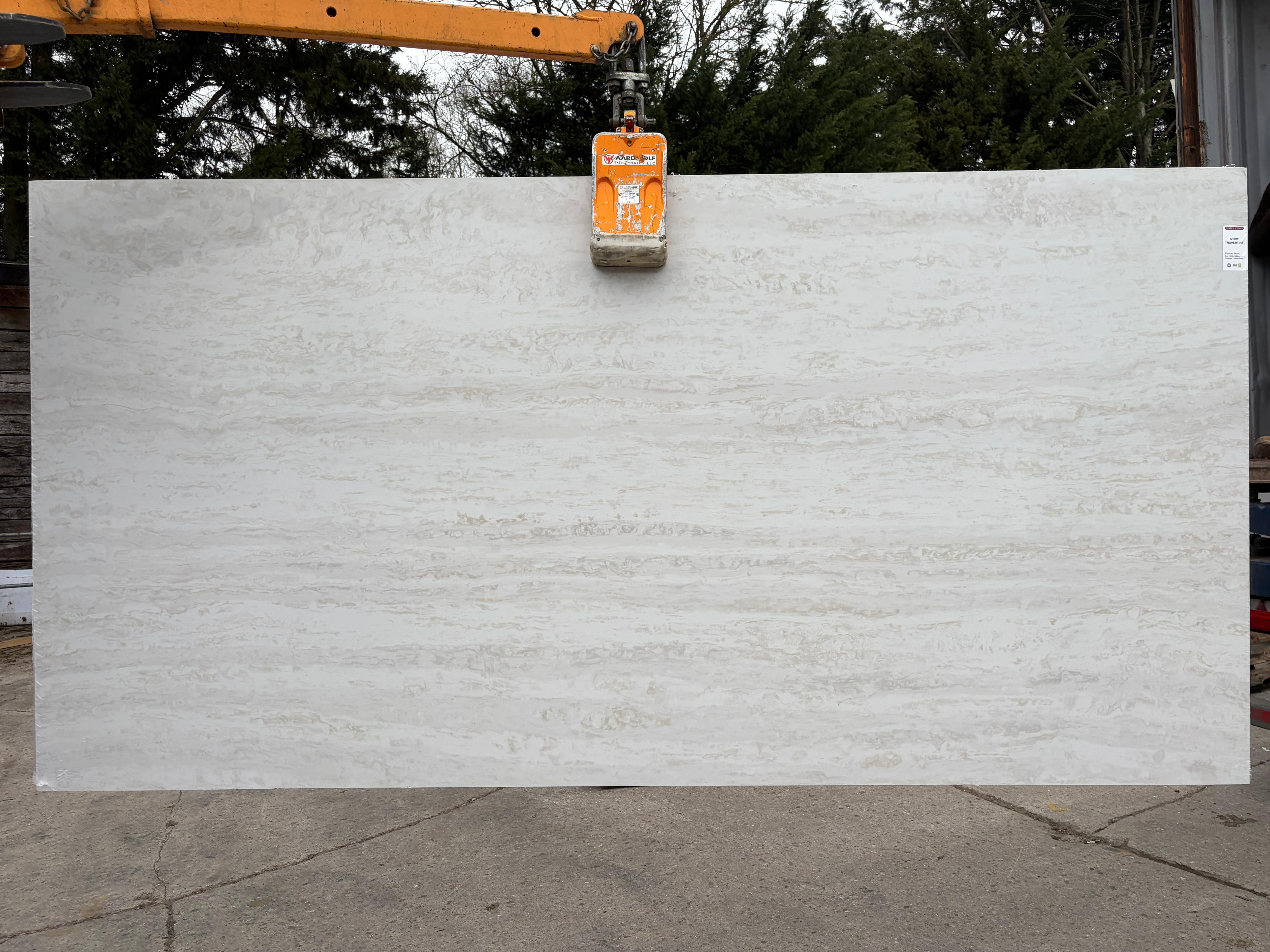 Travertine Grey — szary trawertyn naturalny, płyta z hurtowni